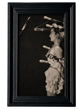 Women Vntage Knife Throwing  Oddity Curiosities Freakshow Side Show Circus Art
